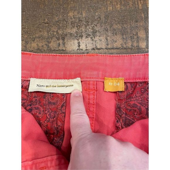 Anthropologie Pilcro & The Letterpress Chino Skirt Size 4 - Picture 9 of 11